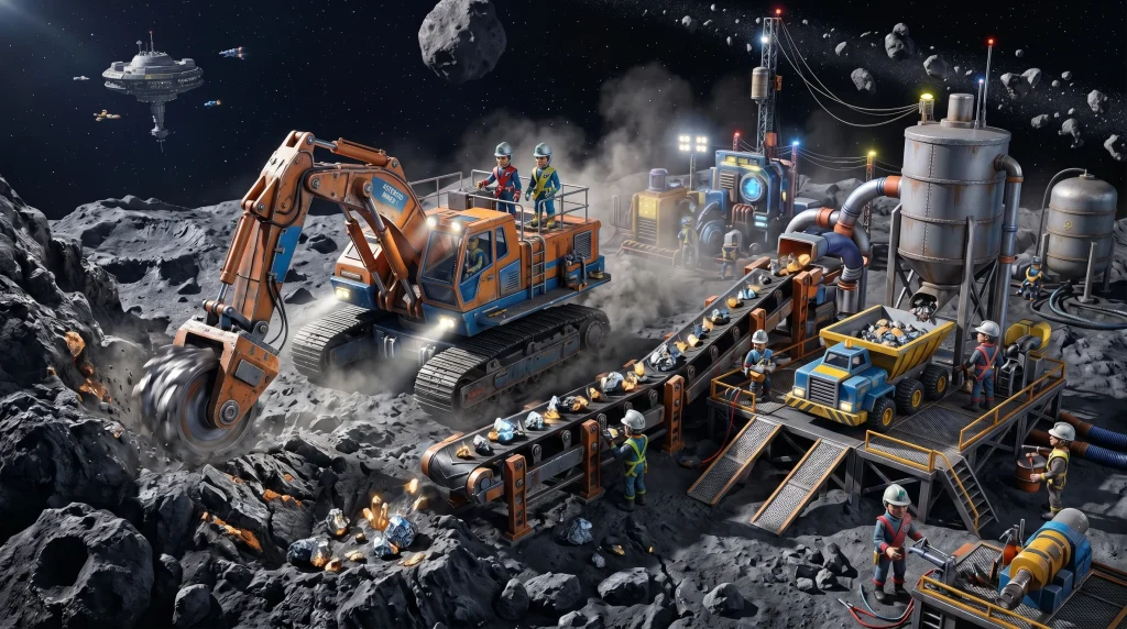 Asteroid Madenciliği: Uzayda Altına Hücum Başlıyor 3 2hbn Asteroid Madenciliği Postu Yüzey Madenciliği Görseli